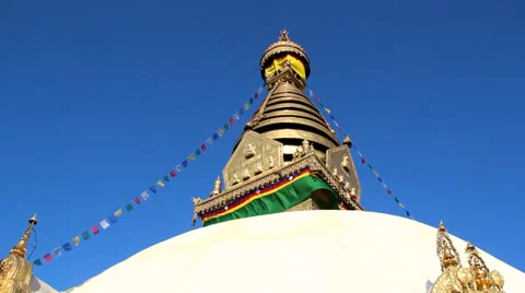 Shyanbhu Nath In Nepal Stock Footage 32465242
