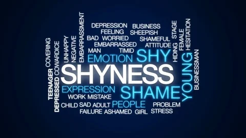 Shyness animated word cloud, text design... | Stock Video | Pond5