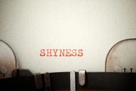 Shyness concept view Stock Photos