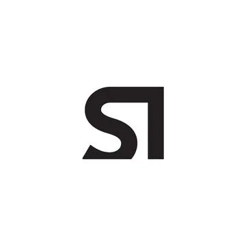 Si initial letter vector logo Stock Illustration
