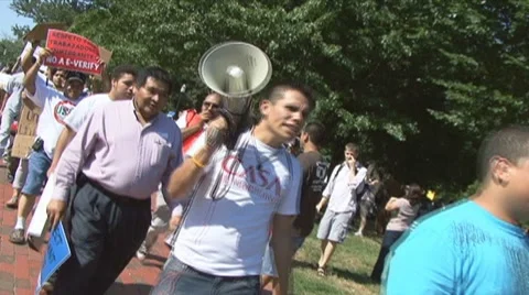 "Si Se Puede" chant Video stock 7906205