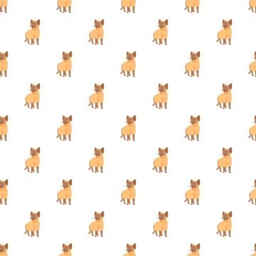 Siamese cat kitten pattern on white background Illustrazione stock