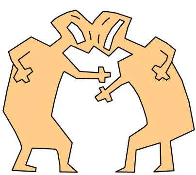 Siamese Twins Stock Illustration