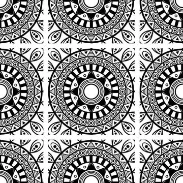 Siamless pattern. sentagle. isolate. vector. Stock Illustration