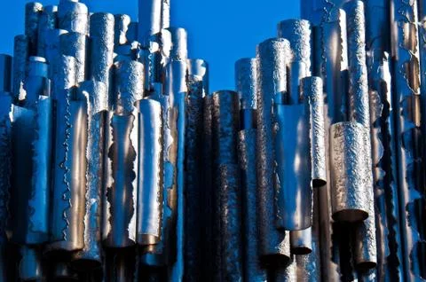 Sibelius monument Stock Photos