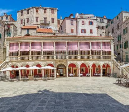 Sibenik Main Square Stock-Fotos