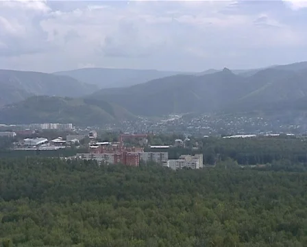 Siberia town Stockbeeldmateriaal 503579