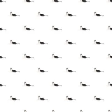 Siberian husky dog seamless pattern for pet design Stock Illustration