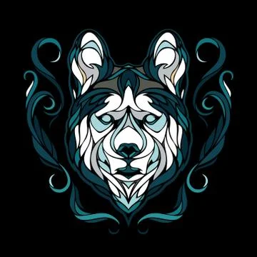 Siberian husky Stock Illustration