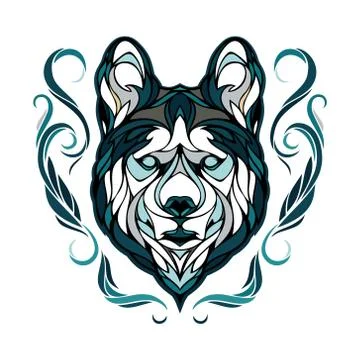 Siberian husky Stock Illustration