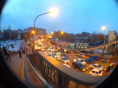 Siberian night Stock Footage 34307169