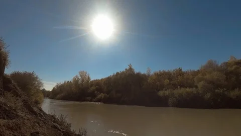 Siberian river Aley Stock Footage 97394711