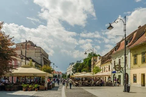 Sibiu Main Square Stock Photos