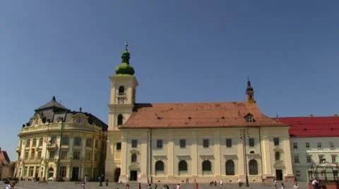Sibiu Piata Mare Stock Footage 11910514