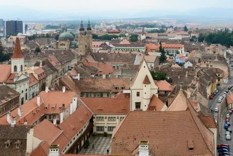 Sibiu in romania Stock Photos