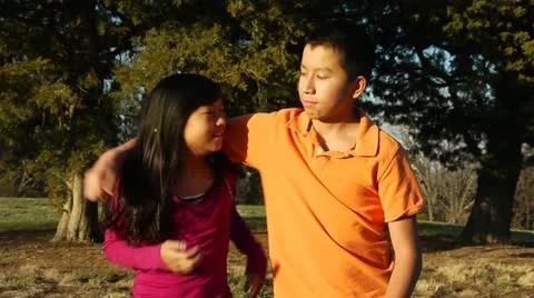 Siblings Fighting Stock Footage 12670594