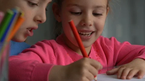 Siblings playing together Stock Footage 98222988