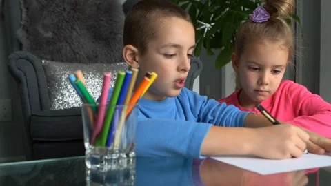 Siblings playing together Stock Footage 100139043