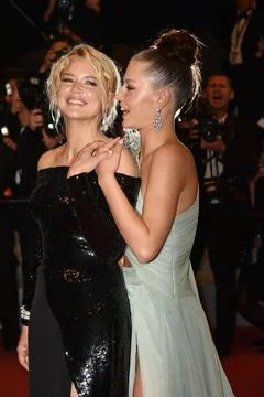  Sibyl screening in Cannes Adele Exarchopoulos , Virginie Efira Sibyl scre... Stock Photos