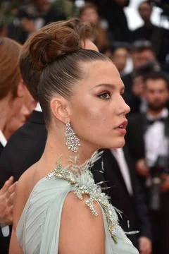  Sibyl screening in Cannes Adele Exarchopoulos Sibyl screening during the ... 스톡 사진