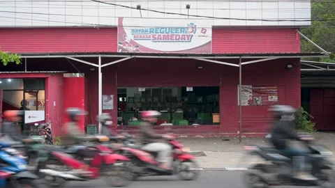 SiCepat Ekpres Outlet, West Java, Indonesia. Stock Footage 240972152