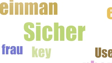 Sicher Tag Cloud Animated Isolated On White Stockbeeldmateriaal 103657506