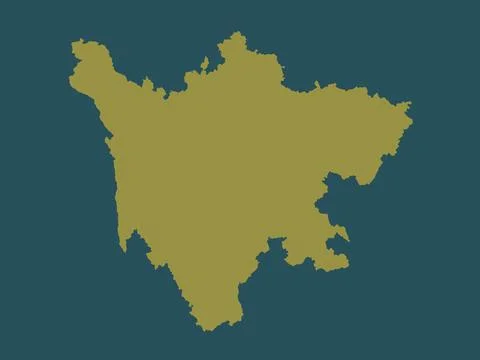 Sichuan, China. Solid color shape Stock Illustration