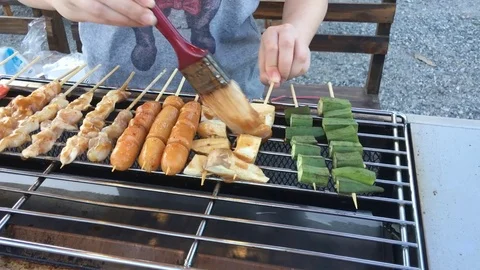 Sichuan pepper barbecue 스톡 동영상 72800946