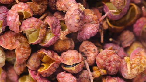 Sichuan pepper сlose up. Stock Footage 95711274