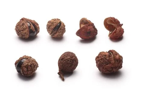 Sichuan peppercorns, alone, paths for each Stock Photos