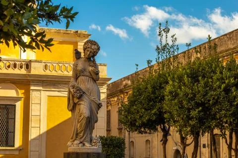 Sicilian Baroque statue Stock-Fotos