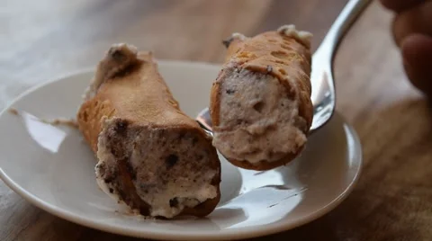 Sicilian cannoli Stock Footage 64626856
