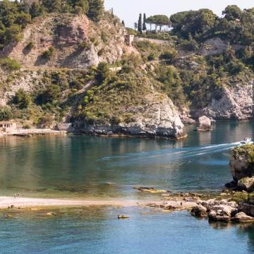 The Sicilian coast 库存照片
