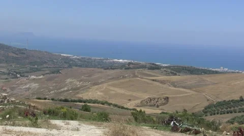 Sicilian fields Stock Footage 46098018