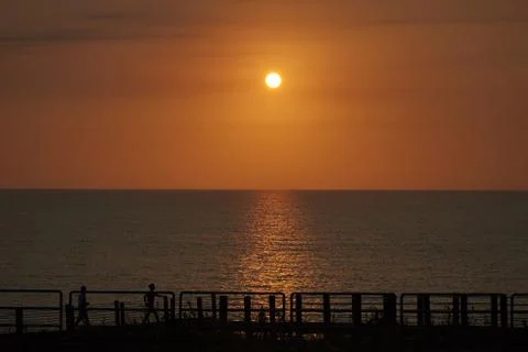 Sicilian sunset2 Stock Photos