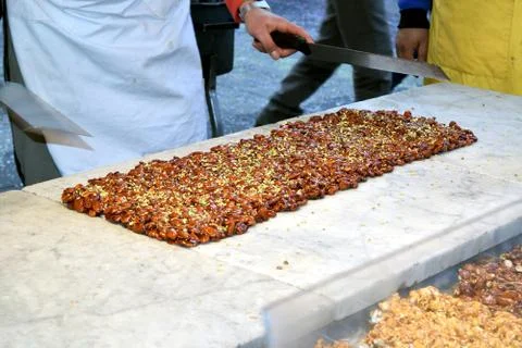 Sicilian Torrone 库存照片