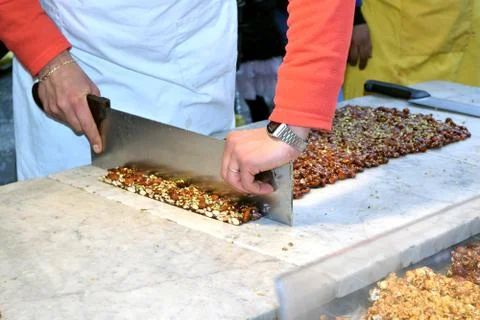 Sicilian Torrone Stock Photos