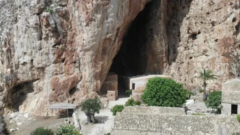 Sicily Cave City Video stock 206161971