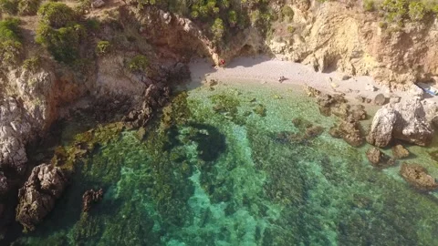 SICILY - Dello Zingaro - The Most beautiful sea beach of Sicily! 26 Stock Footage 141820982