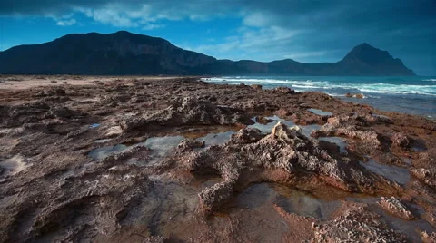 Sicily at the evening Vidéo 55442086