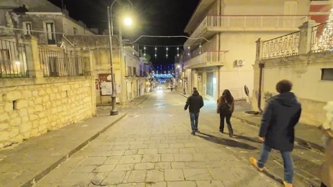 Sicily by night 스톡 동영상 297193286