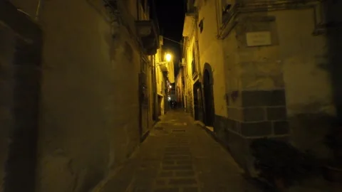 Sicily by night Stockbeeldmateriaal 297577624