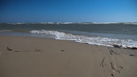 Sicily slow motion beach Stock Footage 282404073