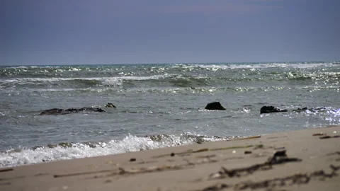 Sicily slow motion beach Stock Footage 282407438