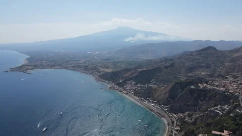 Sicily, Taormina - Mt Etna Stock Footage 294838672
