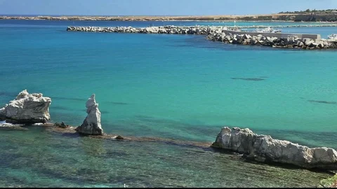 Sicily Terrasini sea 3 Stock Footage 89280945