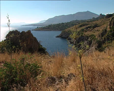 SICILY Zingaro reserve view long shot Video stock 24754480