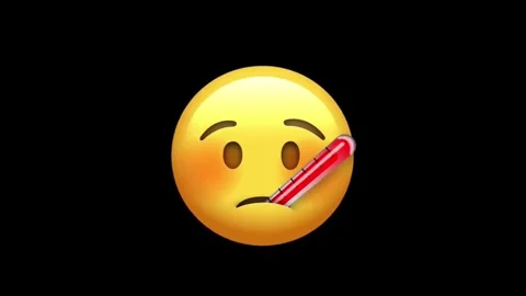 Sick Animated Emoji. Stock Footage 329406250