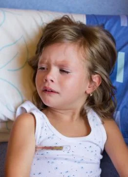 Sick child Stock Photos