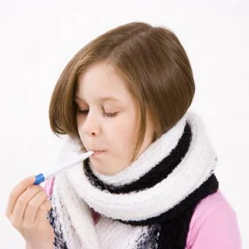 Sick child Stock Photos